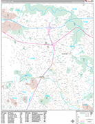 Ellicott City Wall Map Premium Style